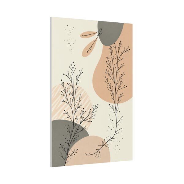 Abstract Botanical Matte Canvas Wall Art – Neutral Terracotta & Sage Stretched Canvas - Image 3