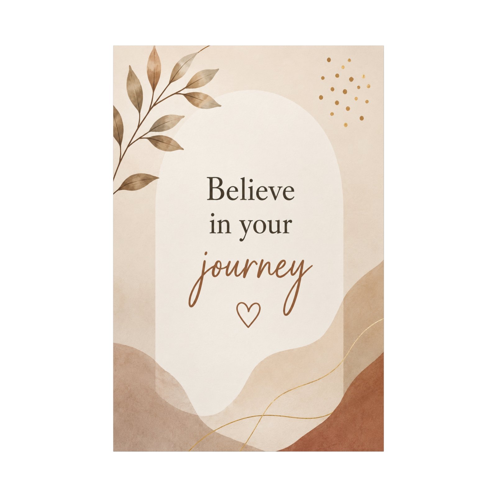 Believe in Your Journey Matte Canvas Wall Art - Image 2