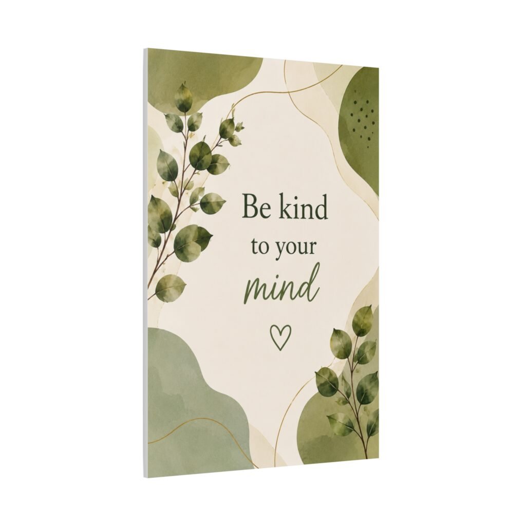 Be Kind to Your Mind Canvas Wall Art