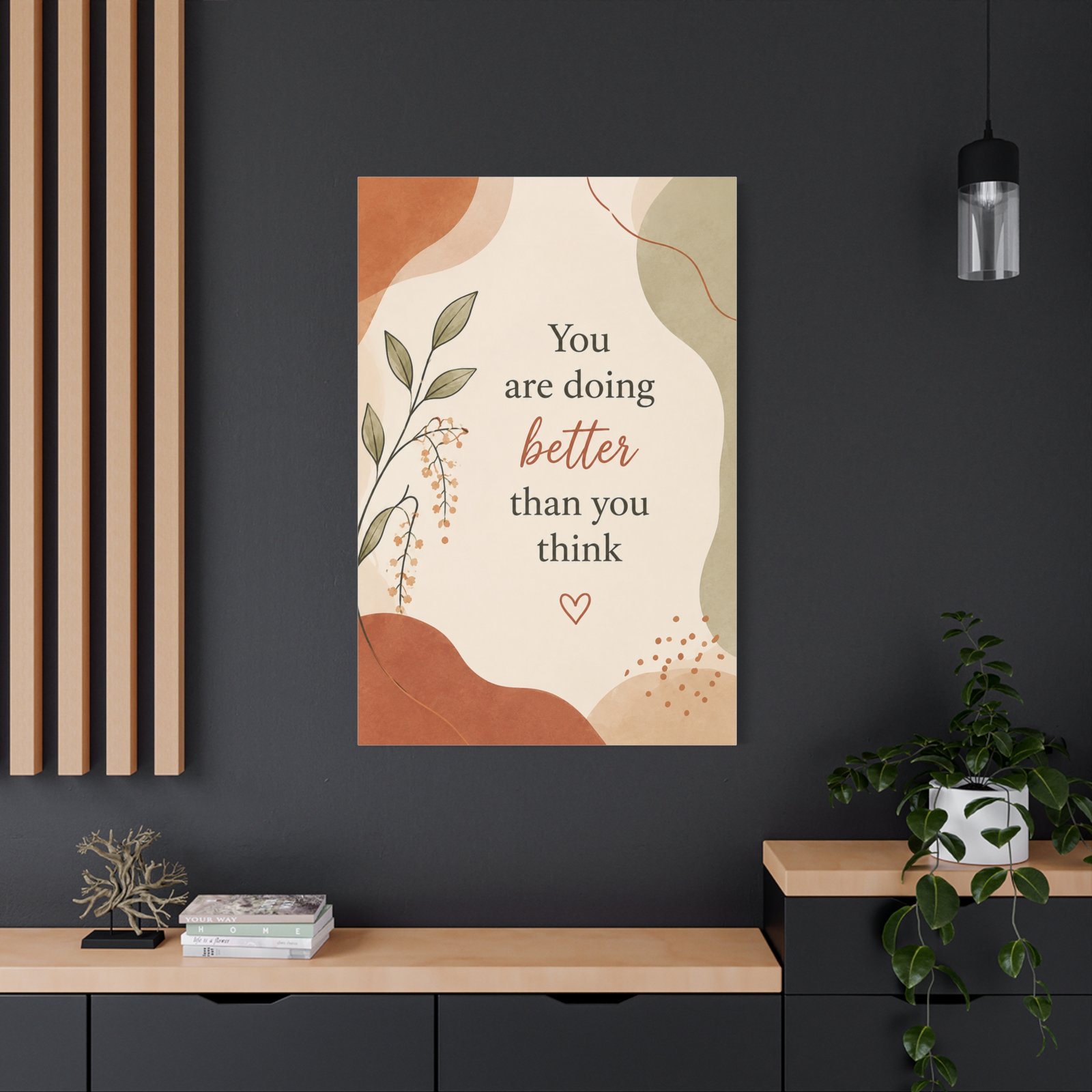 Inspirational Canvas Wall Art – “You Are Doing Better Than You Think” - Image 4