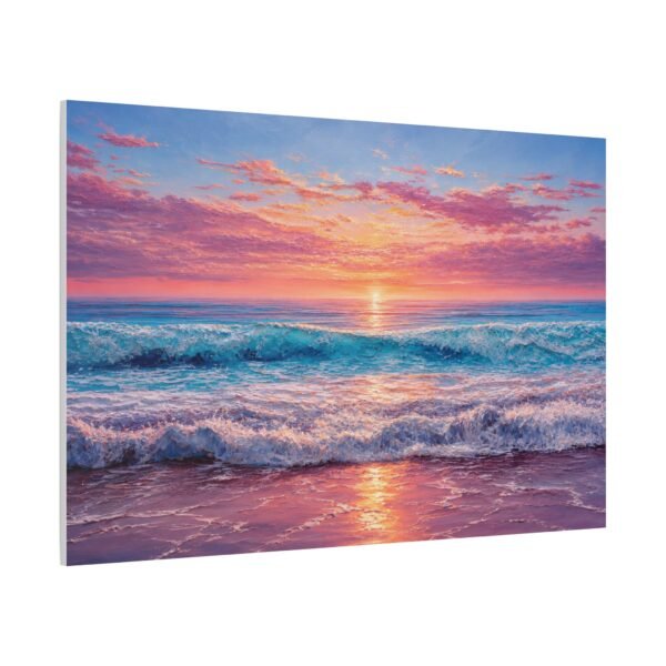 Sunset Ocean Canvas Print — Stretched Matte Seascape Wall Art - Image 2