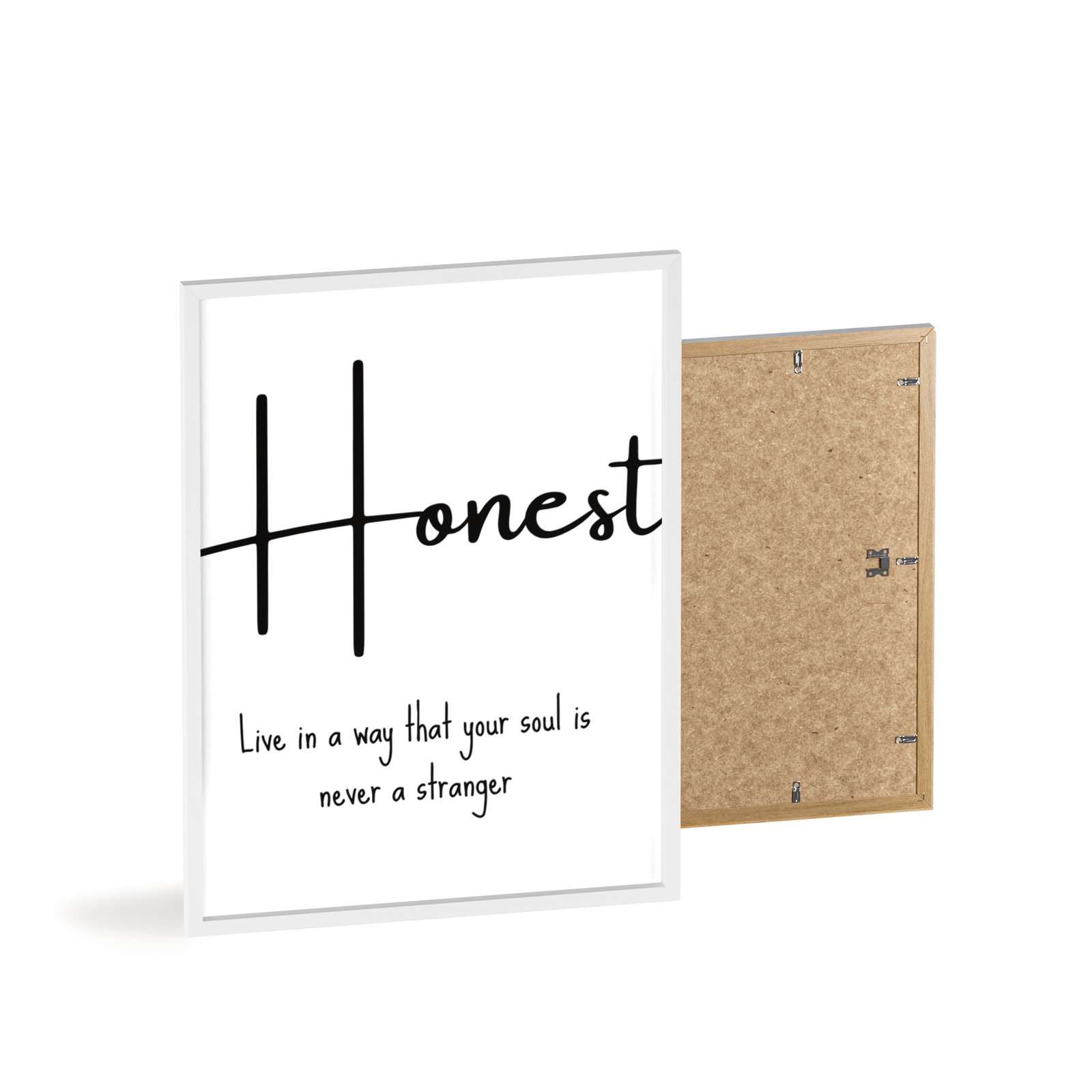 Honest Framed Poster – "Live in a way that your soul is never a stranger" Inspirational Wall Art - Image 26