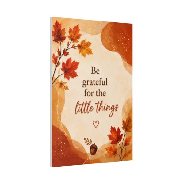 Be Grateful for the Little Things Fall Canvas Wall Art - Image 3