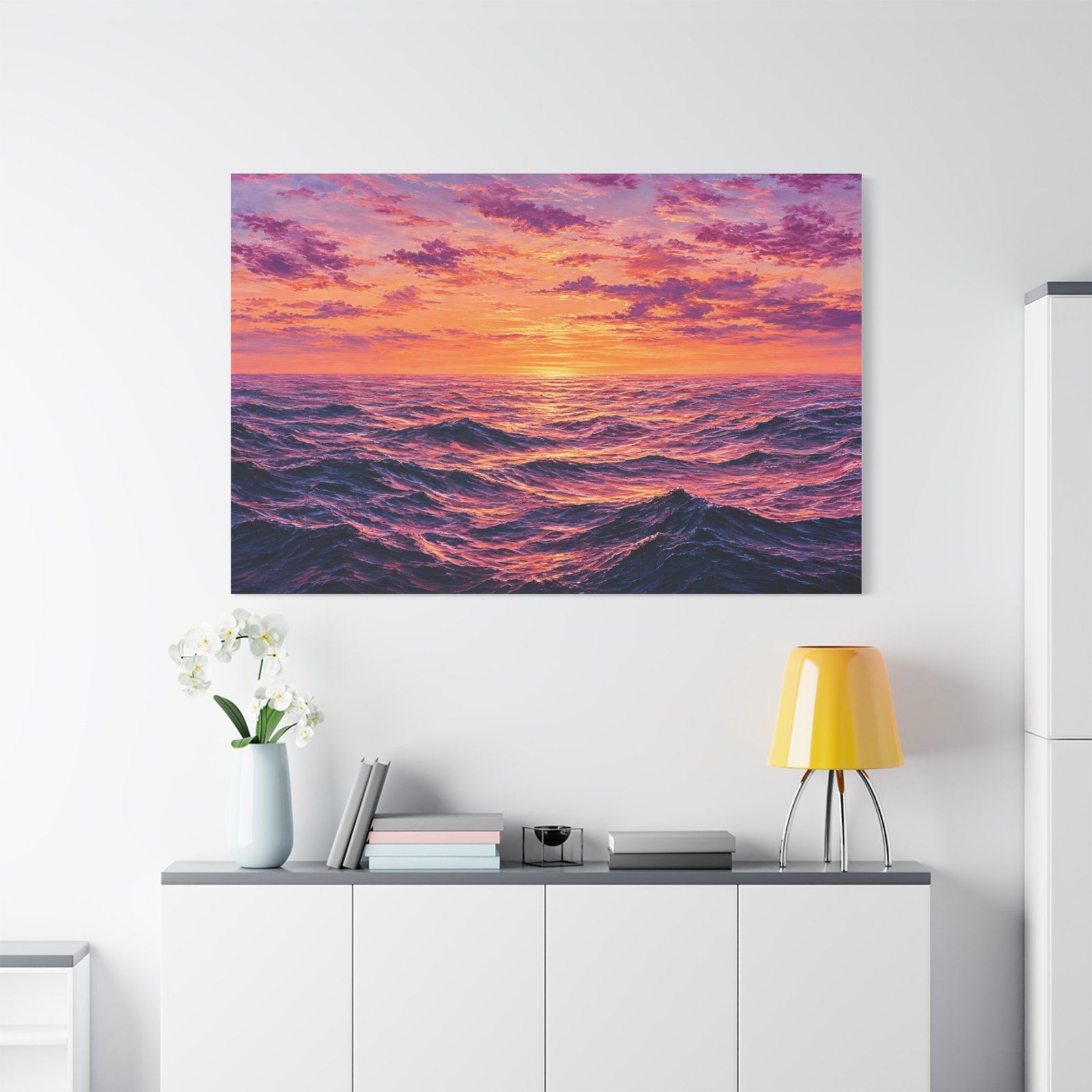 Sunset Ocean Canvas Print — Vibrant Seascape Wall Art - Image 3