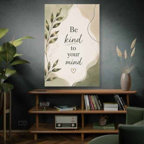 Be Kind to Your Mind Matte Canvas Wall Art - Image 5