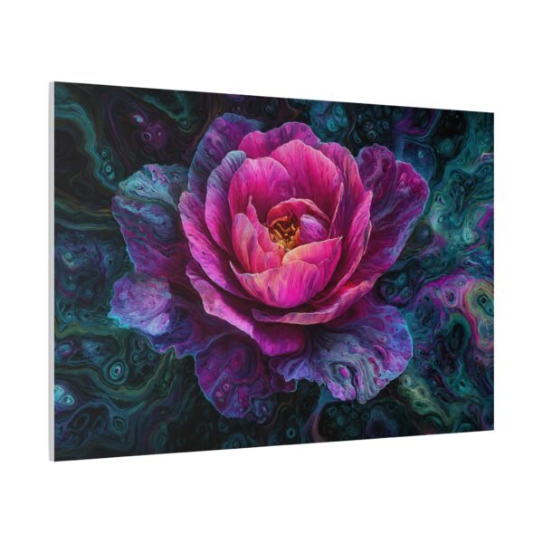 Floral Galaxy Canvas — Pink Peony Matte Stretched Wall Art - Image 3