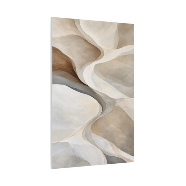 Abstract Neutral Tones Canvas Wall Art — Matte Stretched 1.25" - Image 3