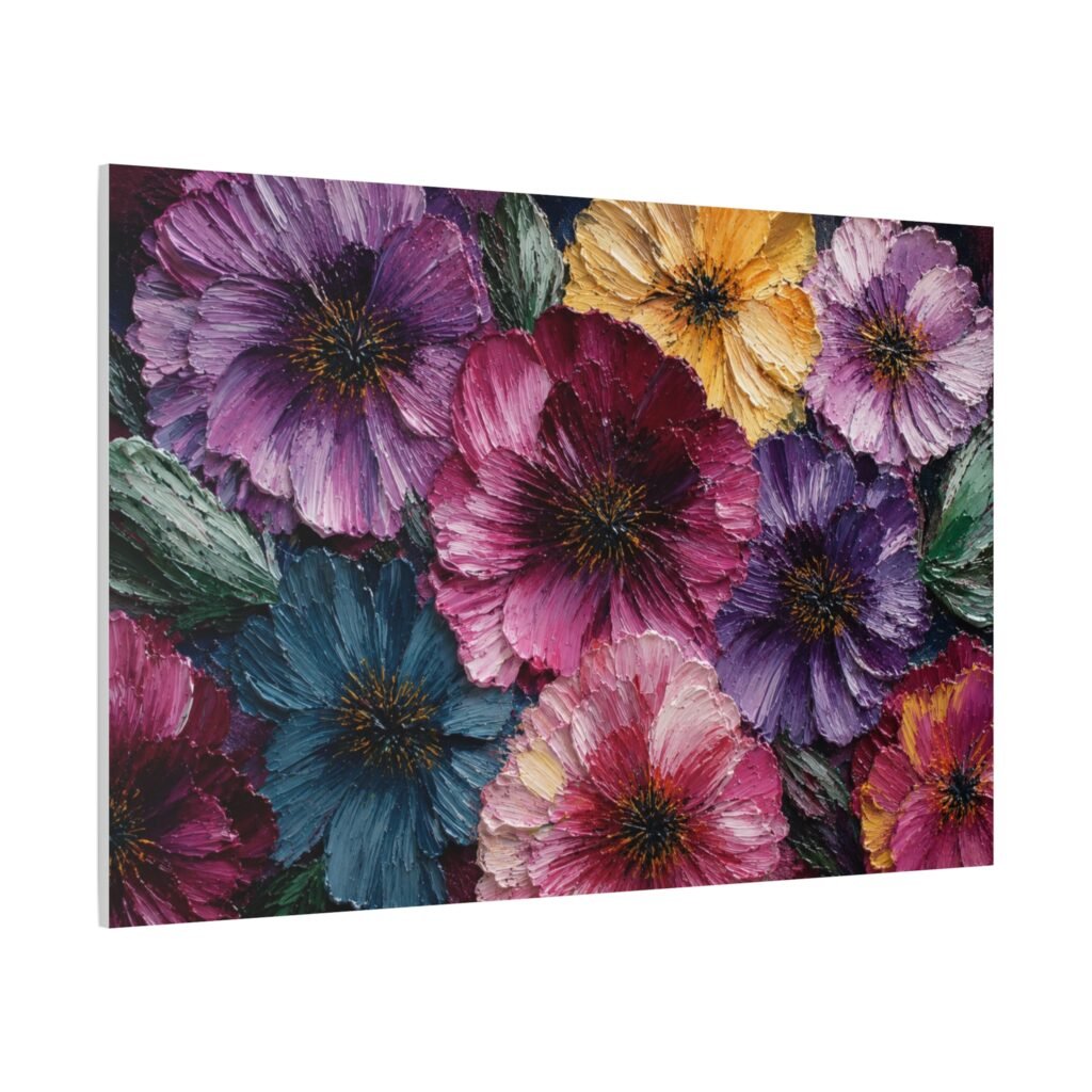 Floral Burst Matte Canvas Print — Stretched 1.25"