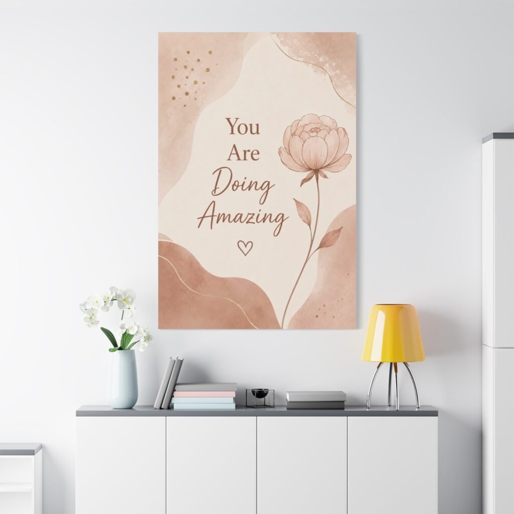 You Are Doing Amazing Canvas Wall Art
