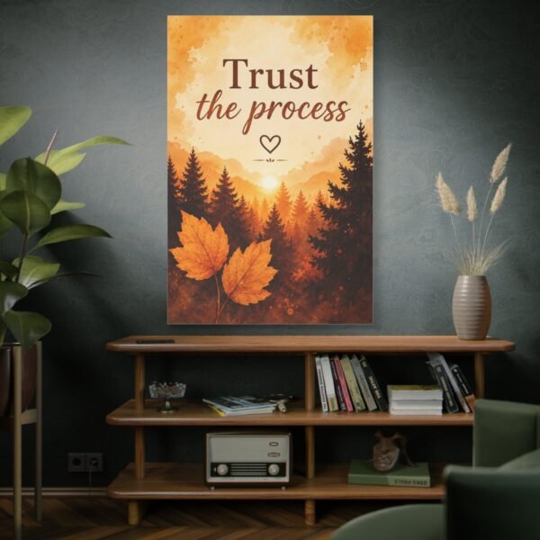Trust the Process Autumn Canvas Wall Art - Image 5