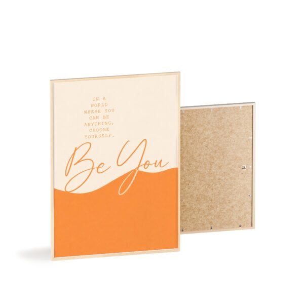 Be You Inspirational Wall Poster with Wooden Frame — Motivational Home & Office Art - Image 4