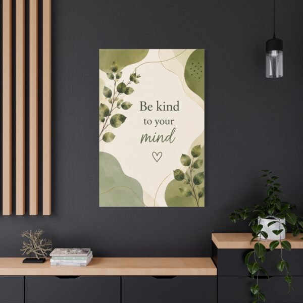 Be Kind to Your Mind Canvas Wall Art - Image 4