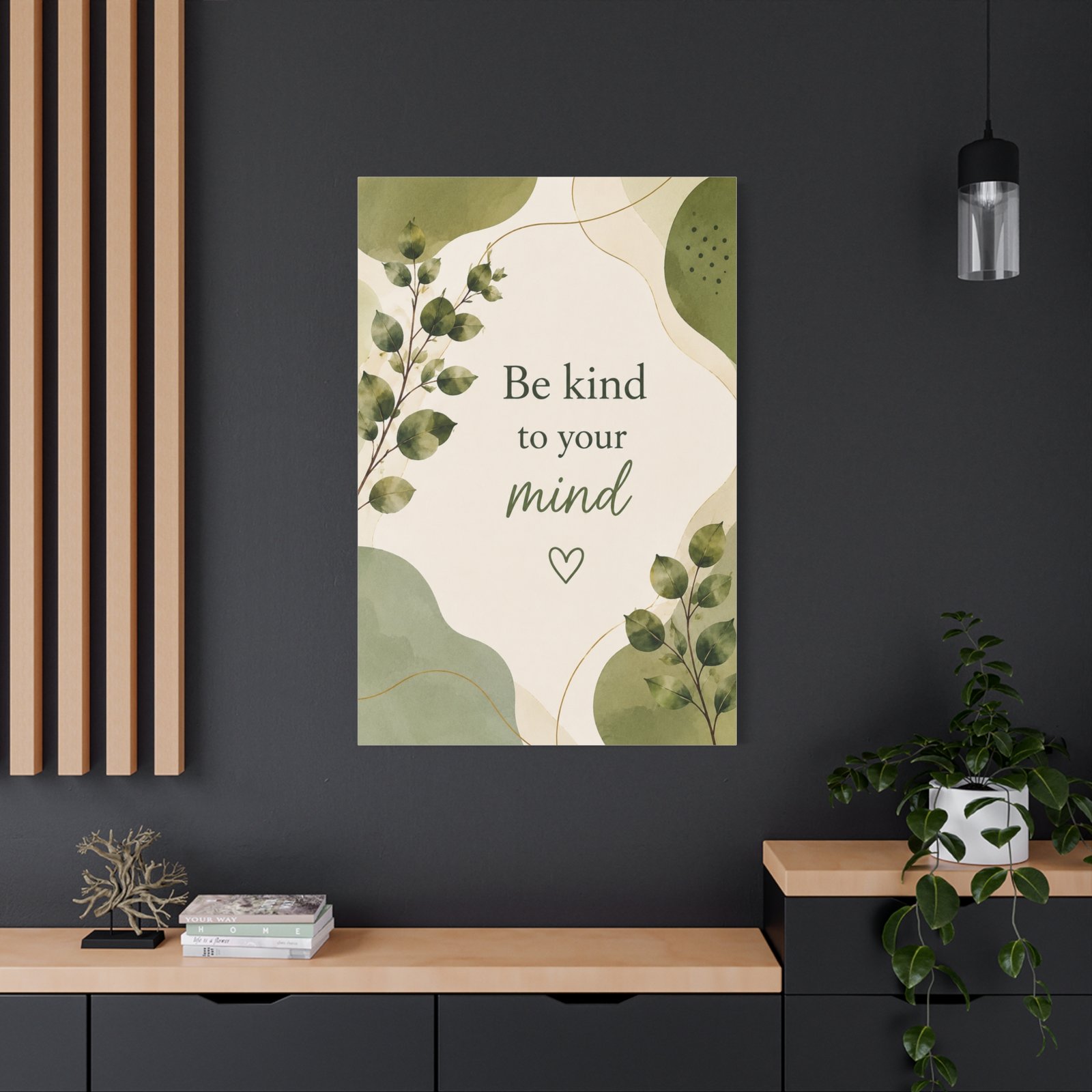 Be Kind to Your Mind Canvas Wall Art - Image 4