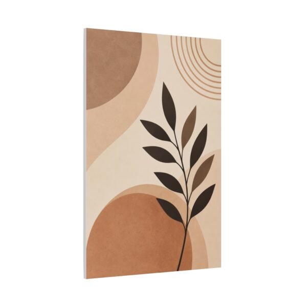 Abstract Earth-Tone Botanical Canvas Print — Matte Stretched Wall Art - Image 3