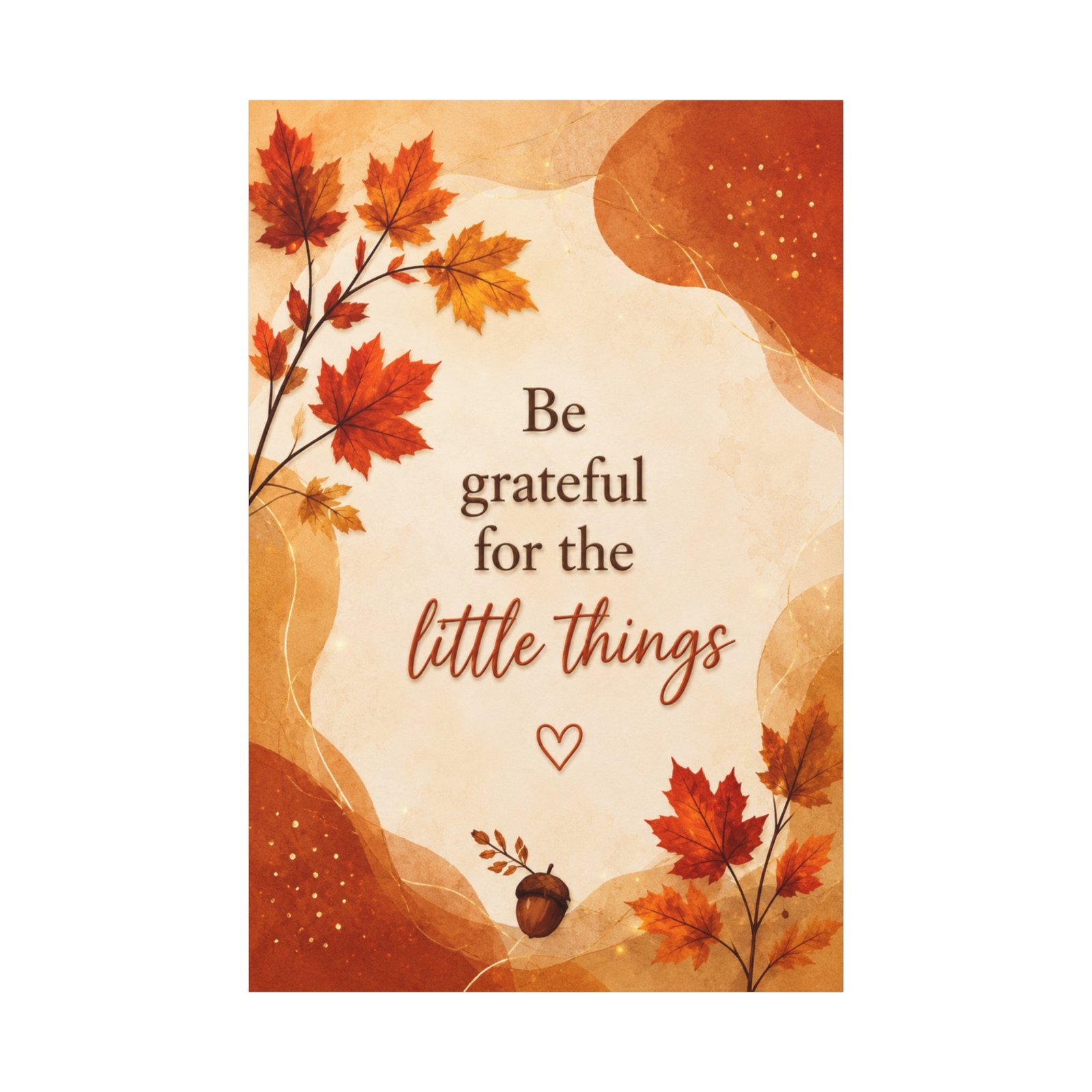 Be Grateful for the Little Things Fall Canvas Wall Art - Image 2