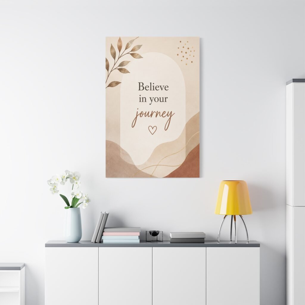 Believe in Your Journey Matte Canvas Wall Art