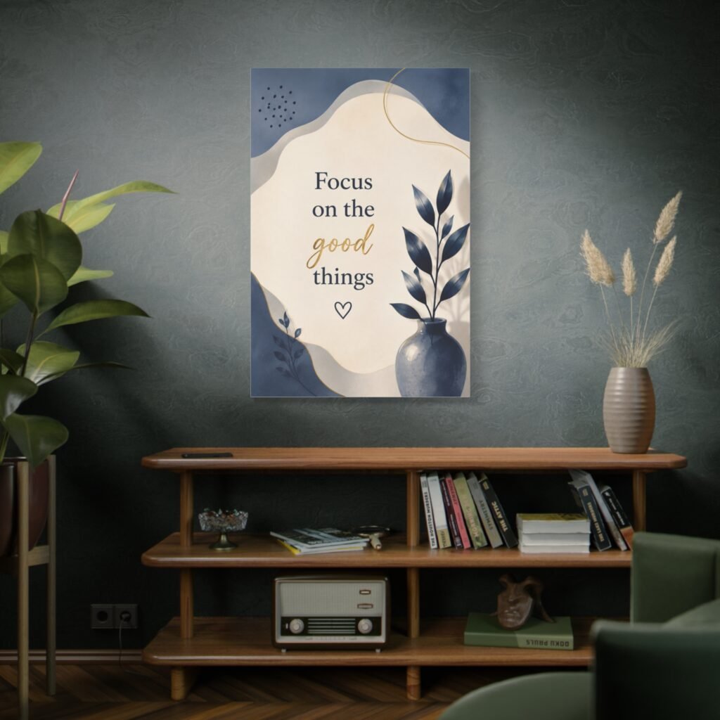 Focus on the Good Things — Inspirational Matte Canvas Wall Art