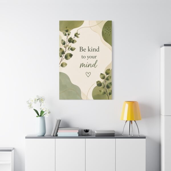 Be Kind to Your Mind Canvas Wall Art - Image 1