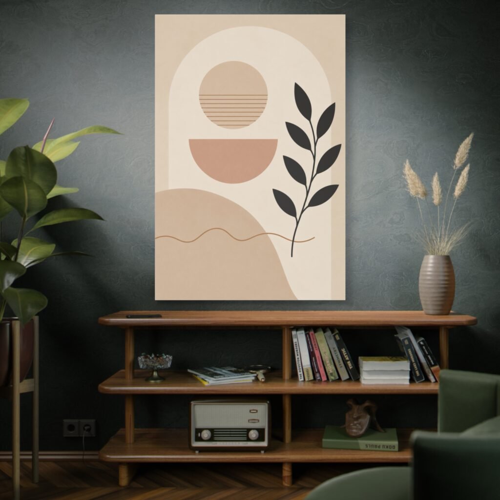 Abstract Terracotta Arch Canvas