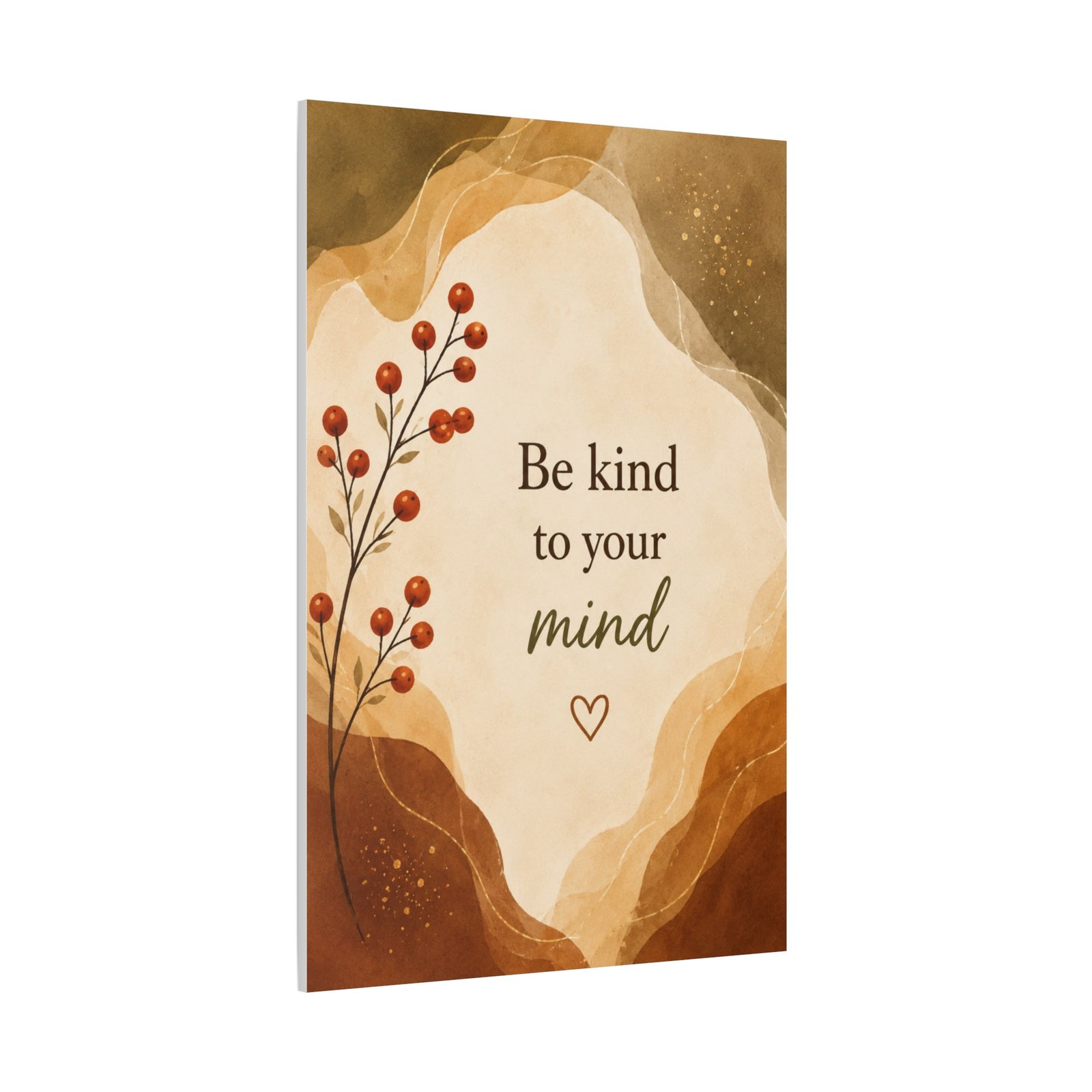 Be Kind to Your Mind Matte Canvas Wall Art — Inspirational Mental Health Quote - Image 3