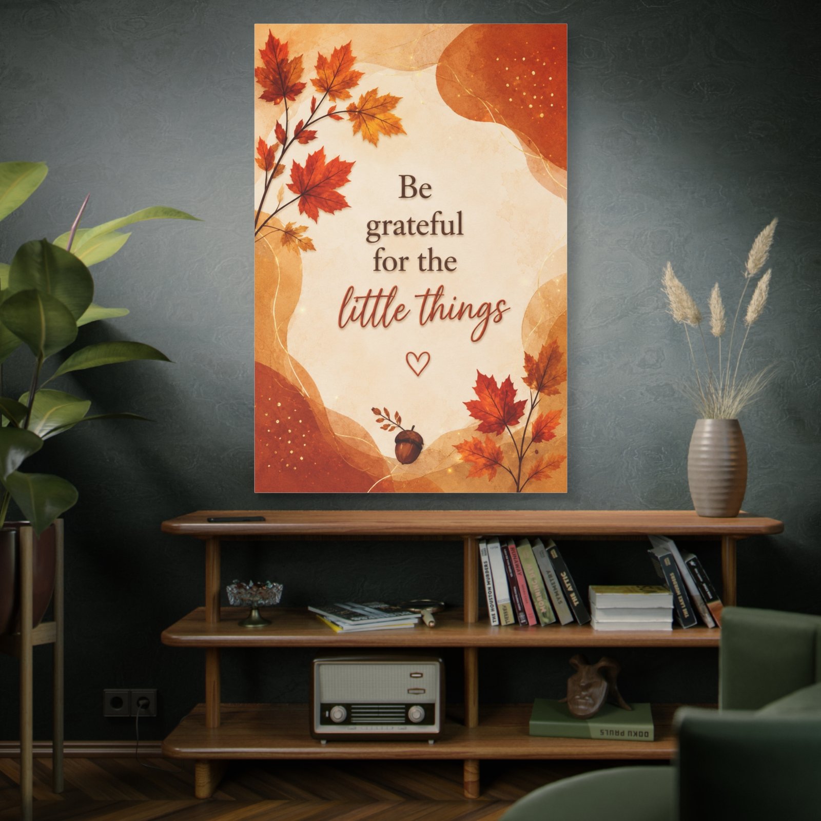 Be Grateful for the Little Things Fall Canvas Wall Art - Image 5