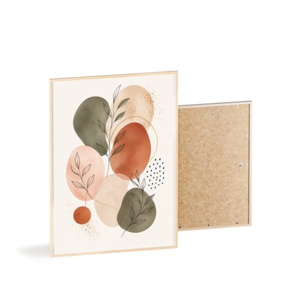 Boho Earth Tones Botanical Poster — Framed Wall Art - Image 4