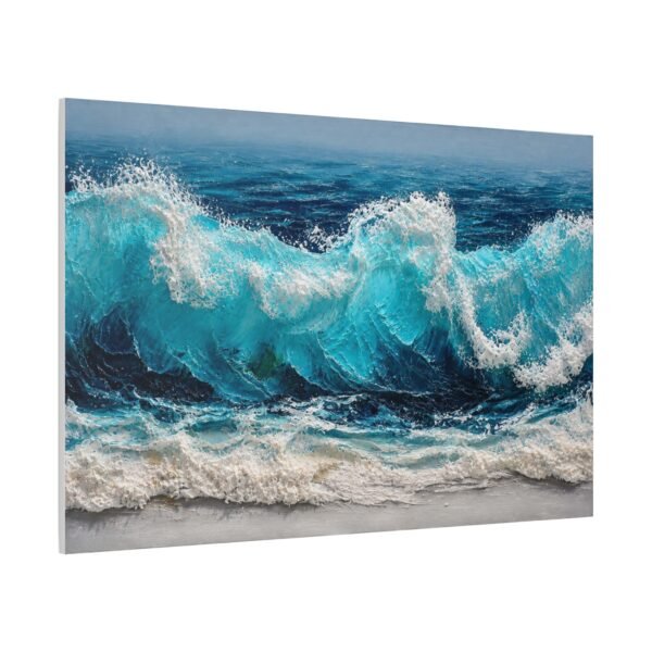 Ocean Wave Matte Canvas Wall Art — Turquoise Seascape Stretched Canvas - Image 2