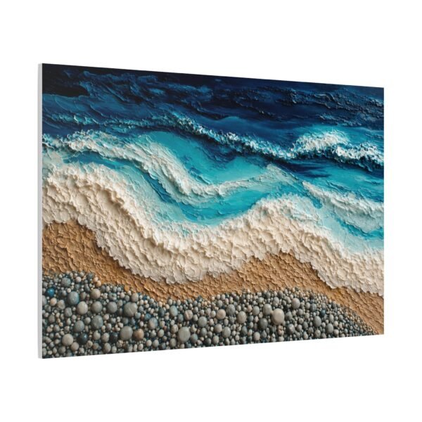 Seascape Beach Waves Matte Canvas Print — Stretched 1.25" Wall Art - Image 2
