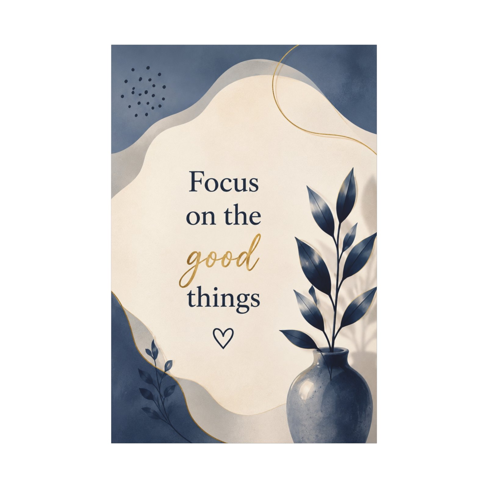 Focus on the Good Things — Inspirational Matte Canvas Wall Art - Image 2