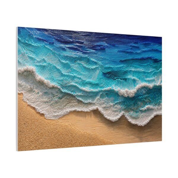 Ocean Waves Beach Matte Canvas Print — Stretched 1.25" Wall Art - Image 2