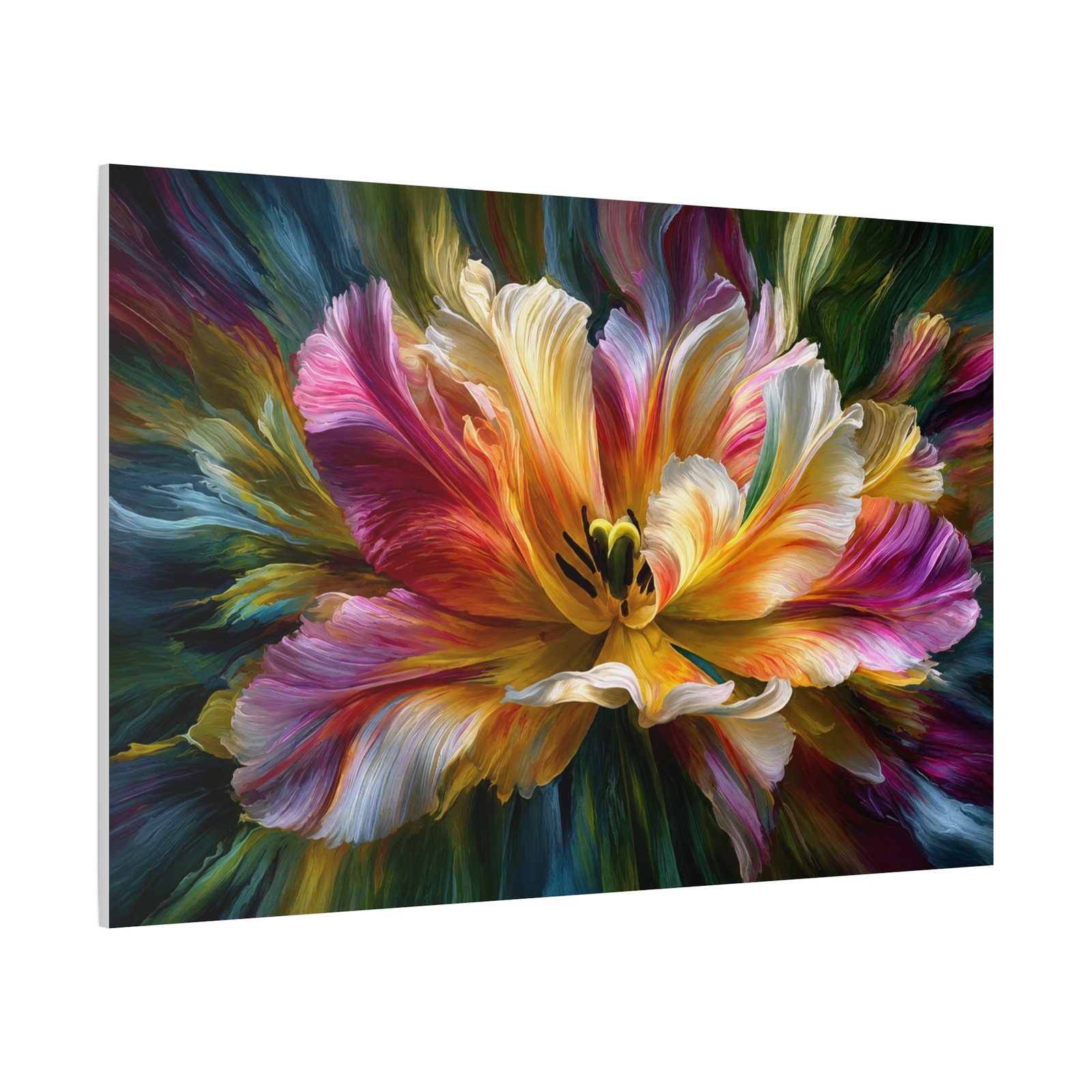 Vibrant Floral Burst Canvas - Image 3