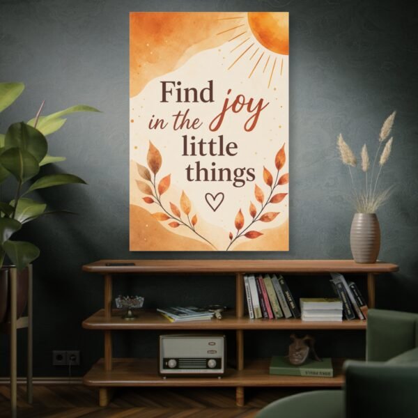 Find Joy in the Little Things Canvas Wall Art - Image 5