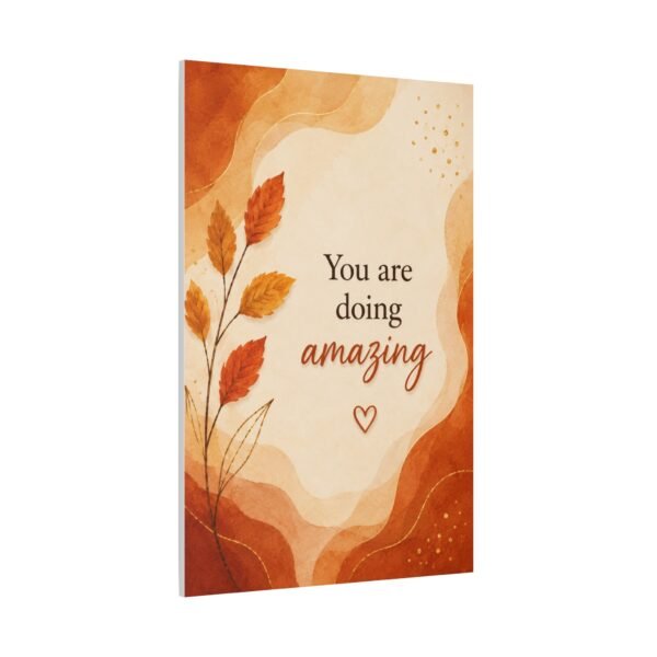 Inspirational Canvas Wall Art - "You Are Doing Amazing" Autumn Leaves - Image 3