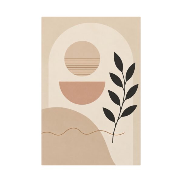 Abstract Terracotta Arch Canvas - Image 2