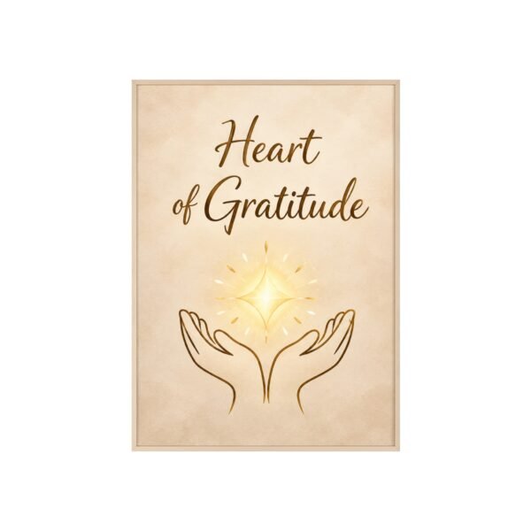 Heart of Gratitude Framed Poster - Image 3