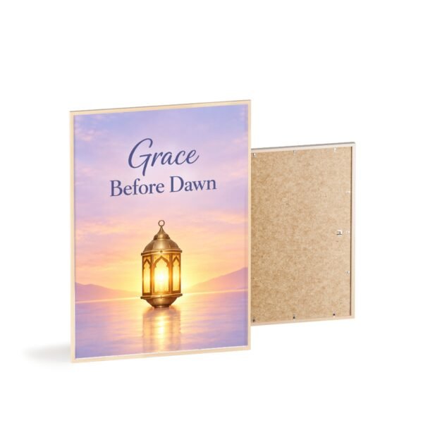 Framed Poster — "Grace Before Dawn" Lantern Sunrise Wall Art - Image 4