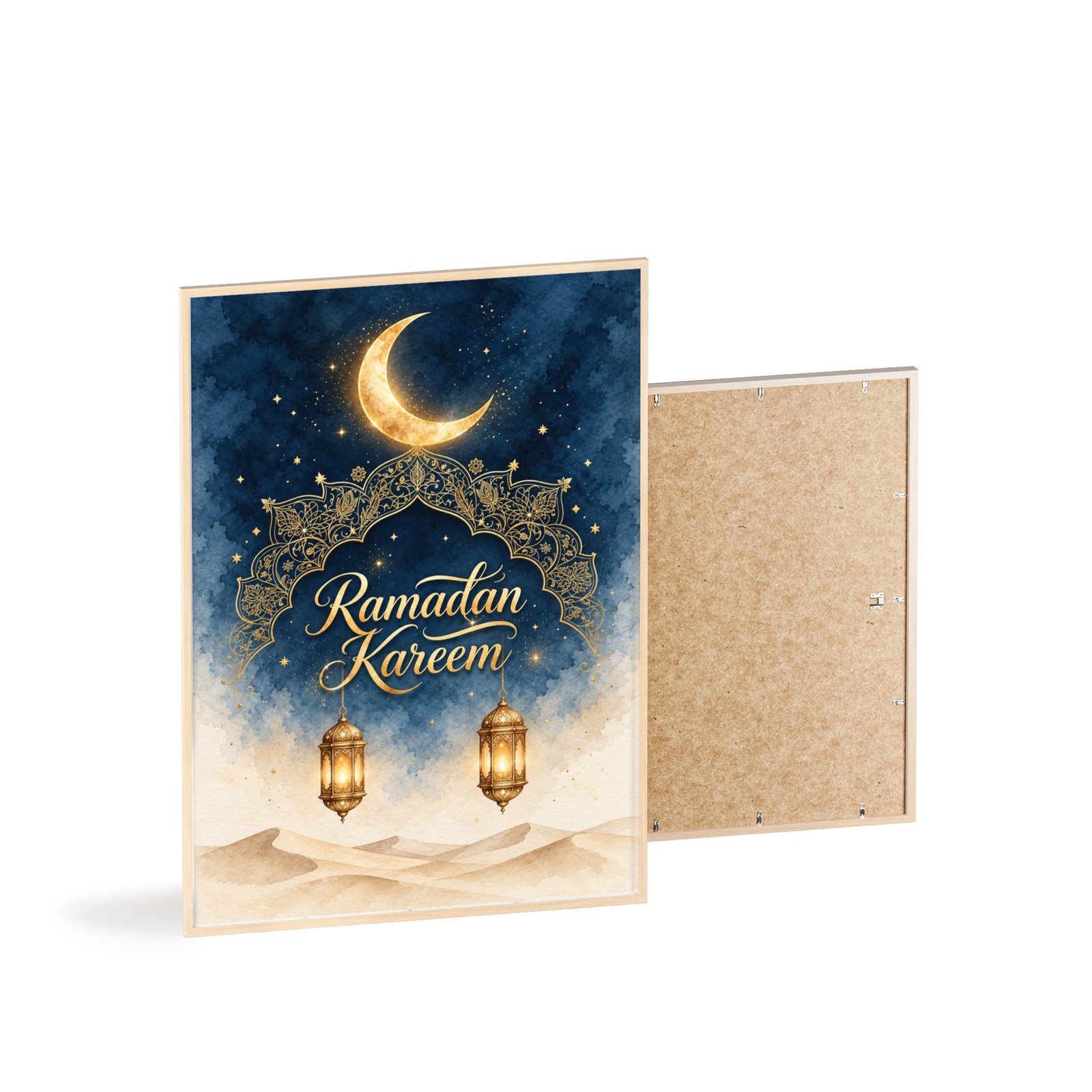 Ramadan Kareem Framed Poster — Islamic Crescent & Lantern Wall Art - Image 4