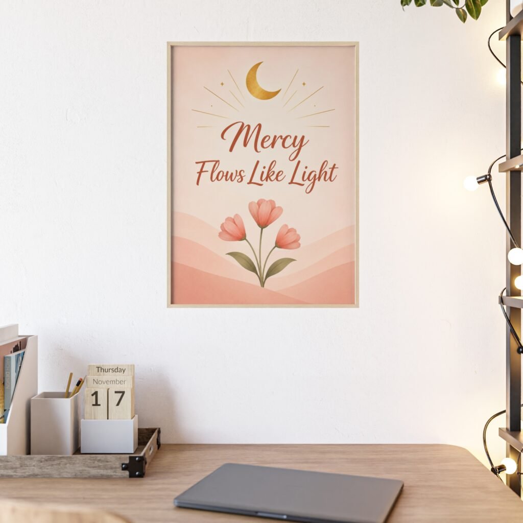 Mercy Flows Like Light Poster