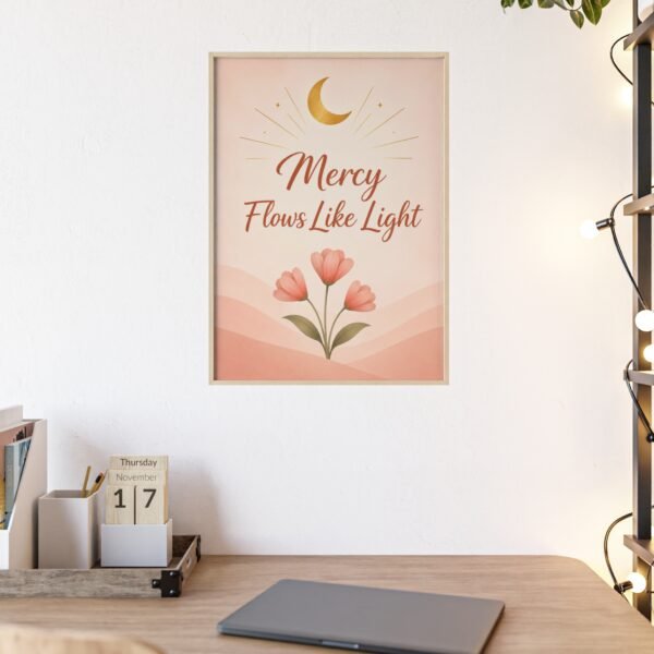 Mercy Flows Like Light Poster - Image 1