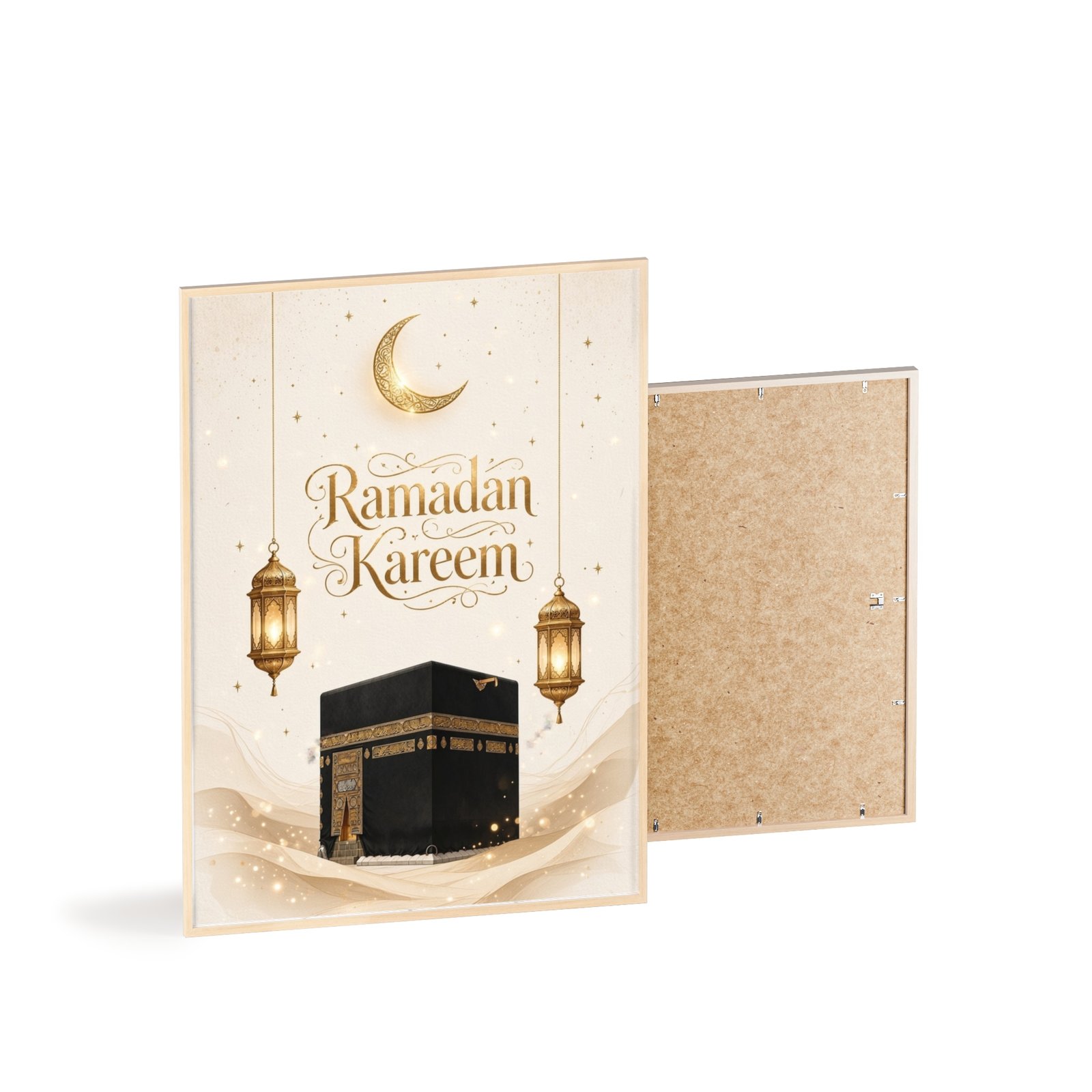 Ramadan Kareem Kaaba Poster with Wooden Frame - Image 4