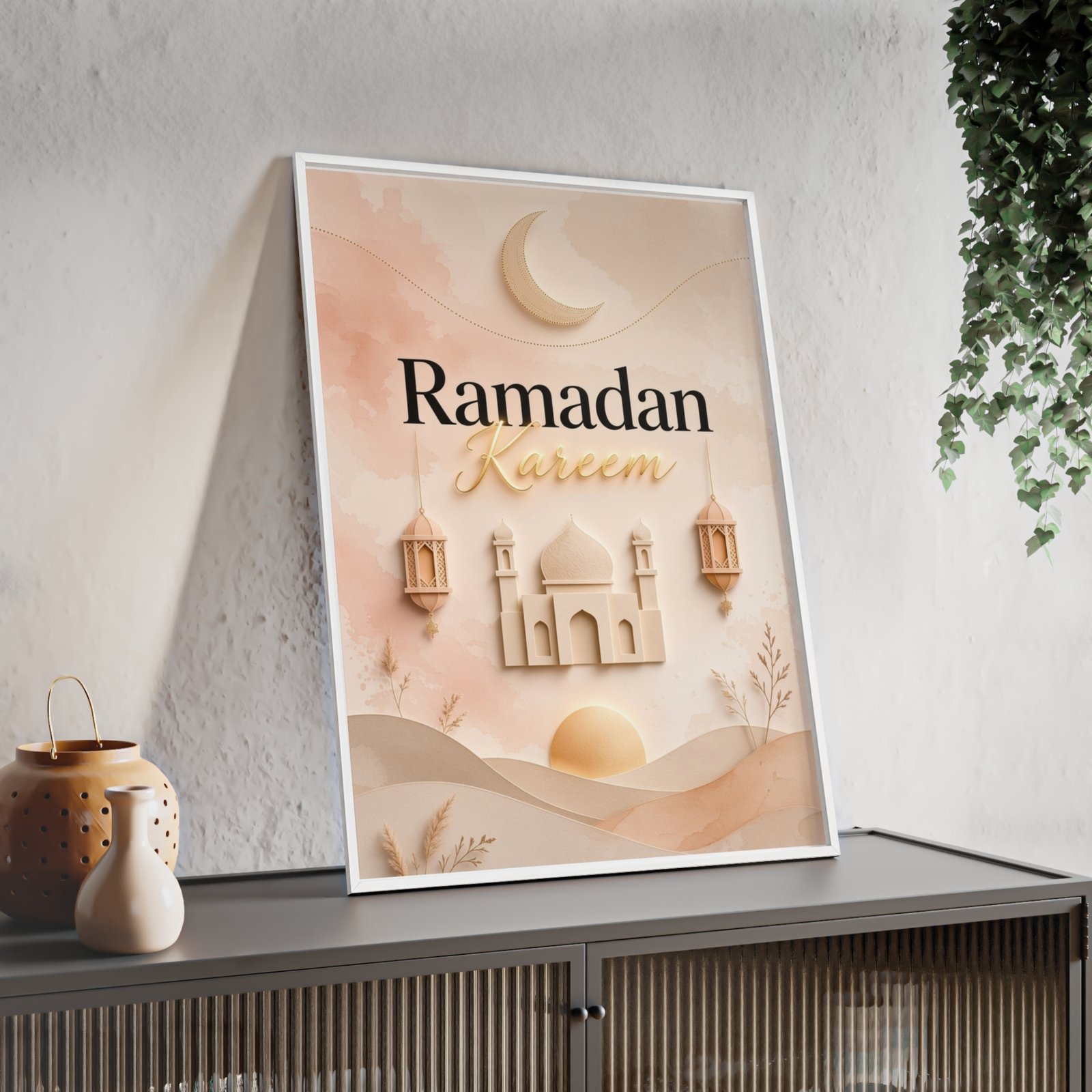 Ramadan Kareem Framed Poster - Islamic Mosque Wall Art - Image 2