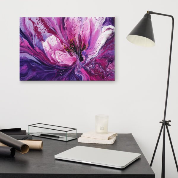 Purple Floral Wall Art Printable | Fluid Acrylic Botanical Print - Image 10