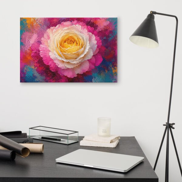 Colorful Impasto Floral Wall Art Printable | Modern Abstract Flower Rose Wall Art - Image 10