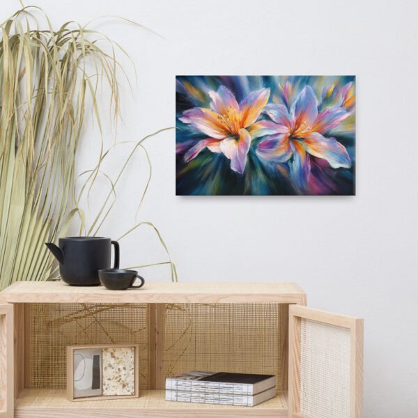 Vibrant Lily Canvas Painting Printable | Floral Wall Art - Image 8