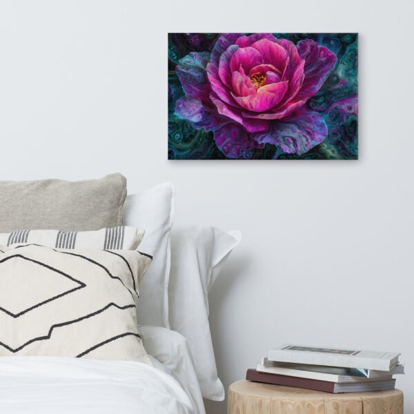 Pink Rose Floral Wall Art Printable | Moody Psychedelic Floral Print - Image 5