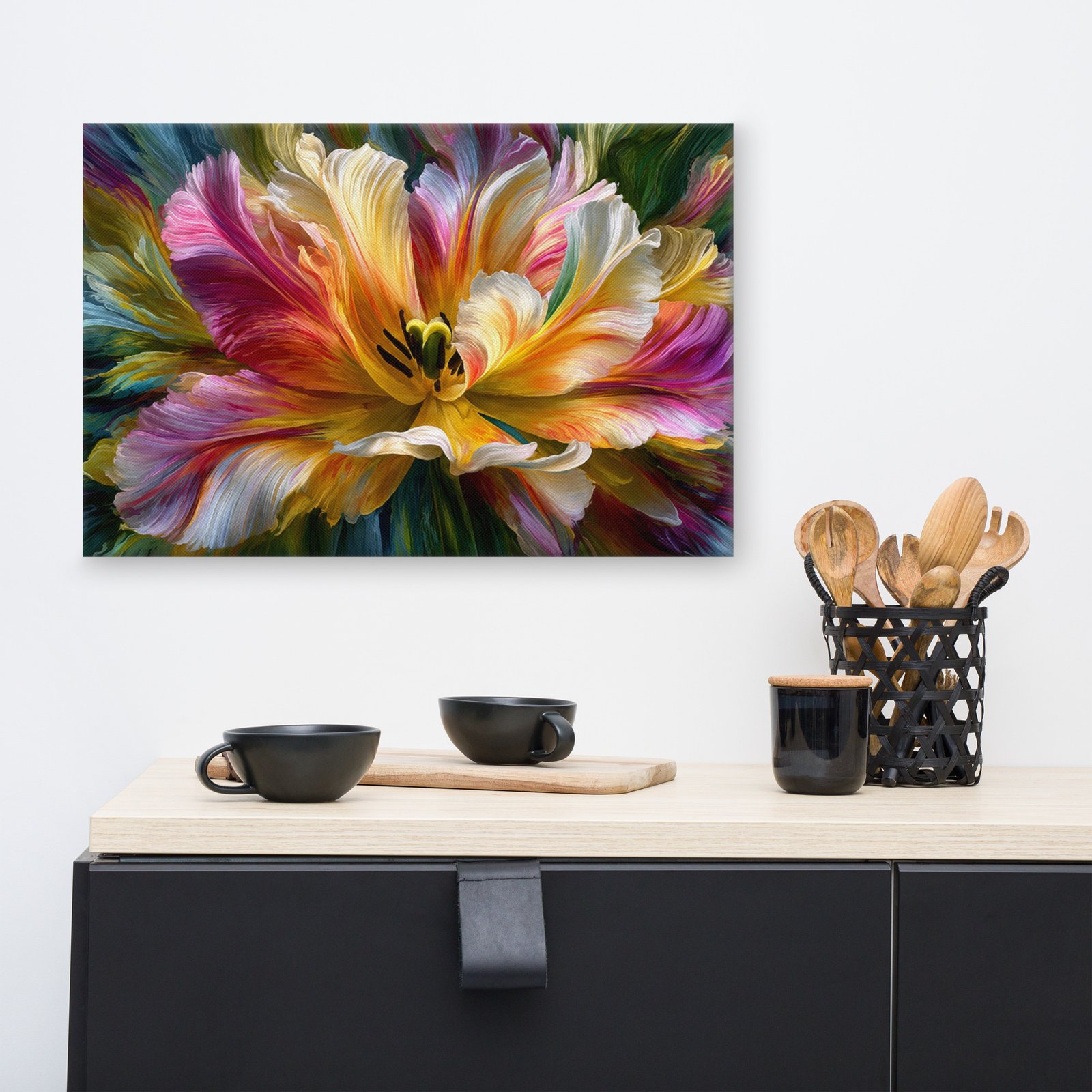 Colorful Abstract Floral Wall Art Printable | Modern Vivid Flower Print - Image 7