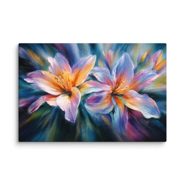 Vibrant Lily Canvas Painting Printable | Floral Wall Art - Image 2