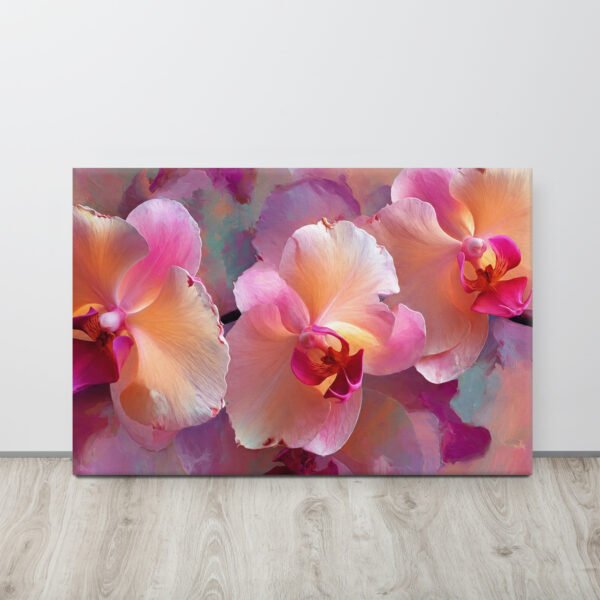 Soft Pink Orchid Wall Art Printable | Elegant Floral Painting Print Visit site - Image 1