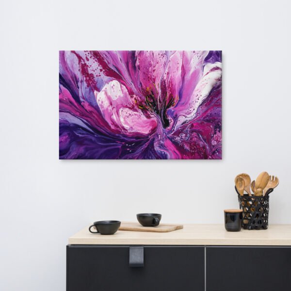 Purple Floral Wall Art Printable | Fluid Acrylic Botanical Print - Image 7