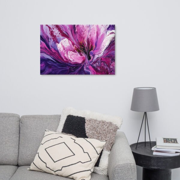 Purple Floral Wall Art Printable | Fluid Acrylic Botanical Print - Image 9